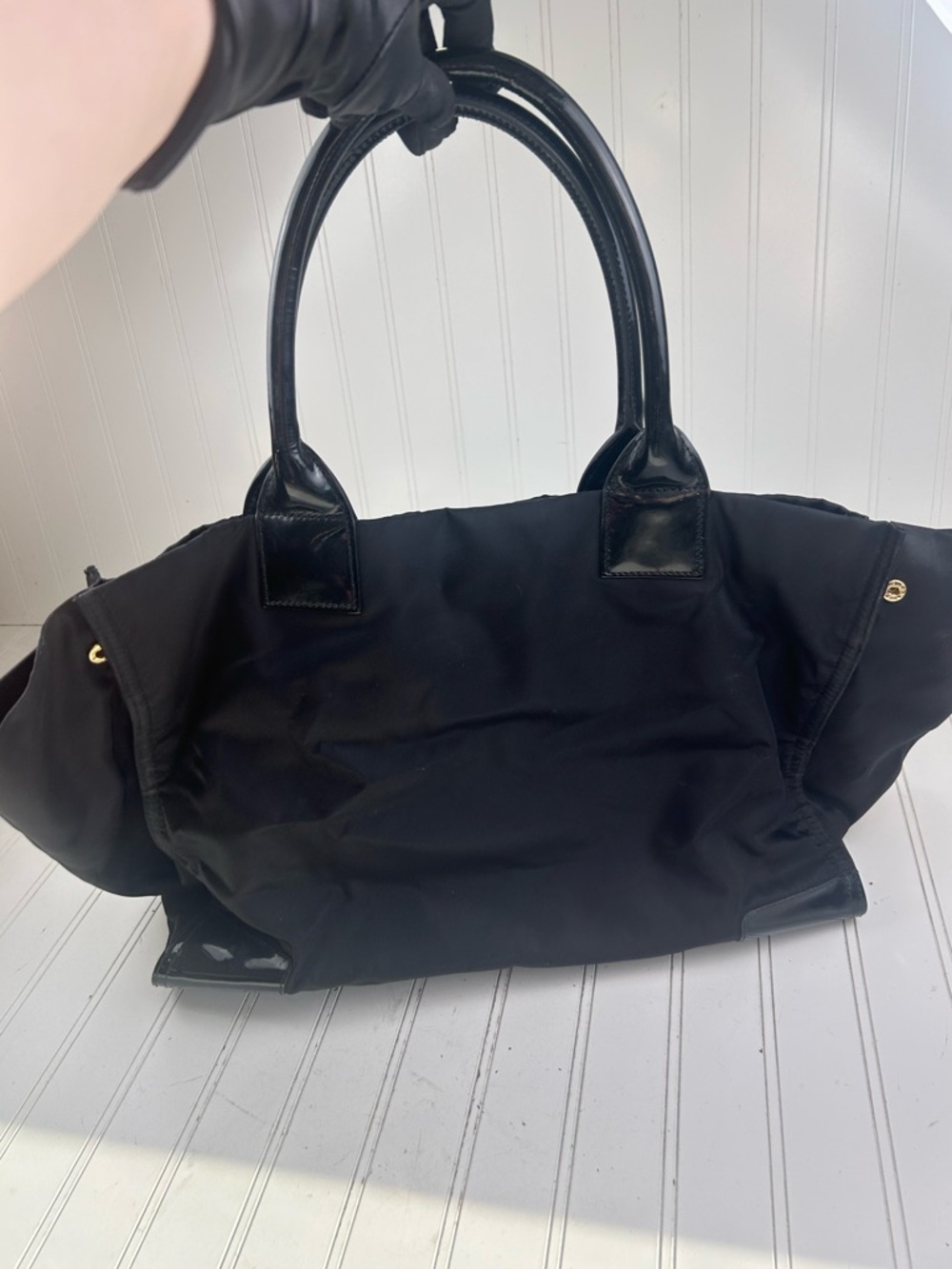 Tory Burch Black Nylon Ella Tote Shoulder Bag $240 - Picture 11 of 16